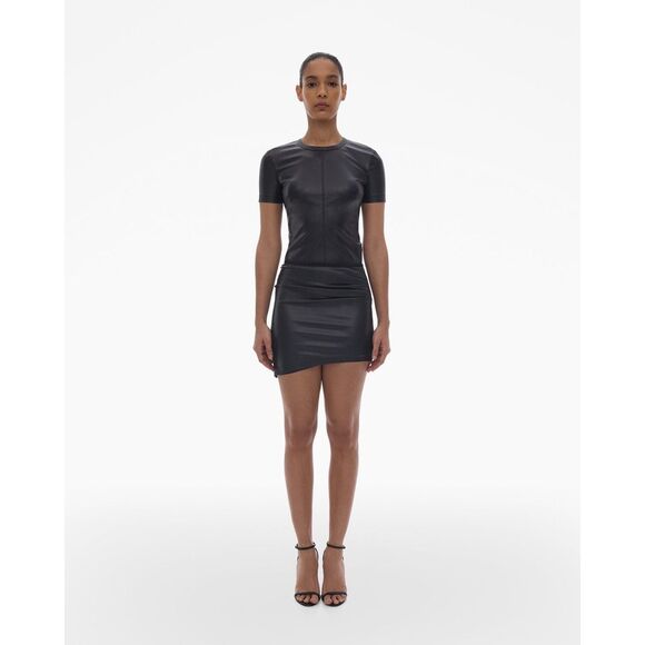 Helmut Lang Faux Leather Mini Skirt Medium - Picture 1 of 6